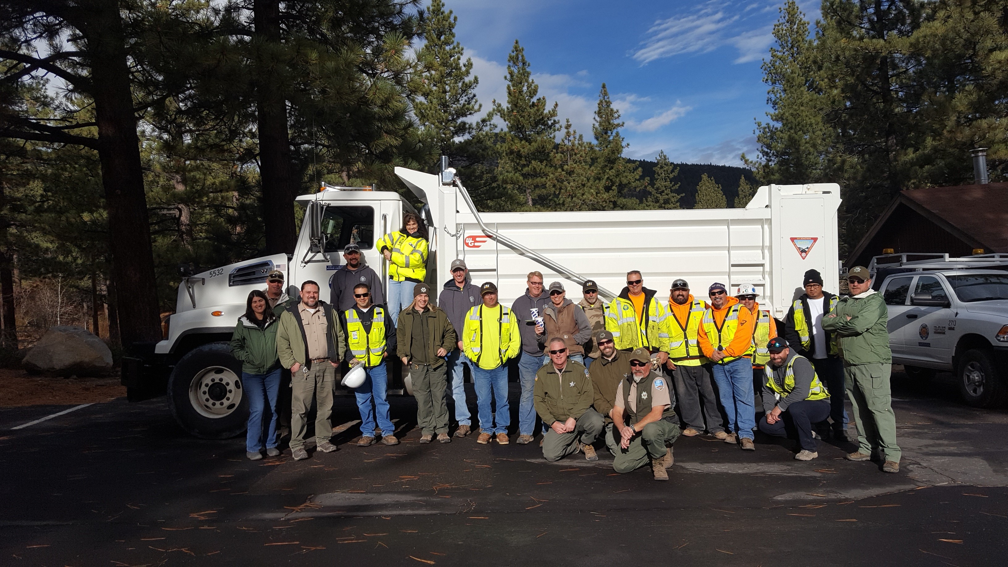 christmas tree cutting group picture